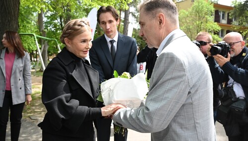 Wizyta Julii Tymoszenko w ośrodku Solidarności. Piotr Duda: Uchodźcy w Spale są rodziną NSZZ