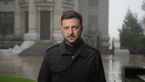 Prezydent Ukrainy Wołodymyr Zełenski