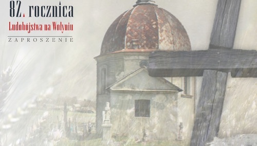 Plakat gdańskich obchodów 82. rocznicy ukraińskiego ludobójstwa na Wołyniu