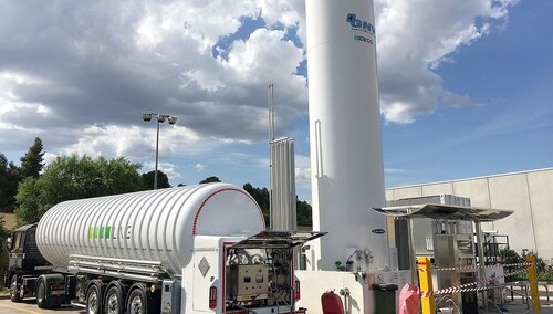 Mobilna stacja tankowania LNG