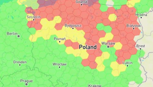 Zakłocenia GPS 16 stycznia 