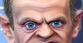 Karykatura Donalda Tuska