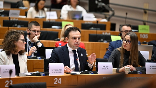 Andrzej Domański w Brukseli