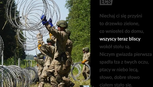 Dezerter dostarcza reżimowi Łukaszenki „dowodów na polskie zbrodnie”, ECS publikuje „kolędę” ze „strasznymi” polskimi żołnierzami