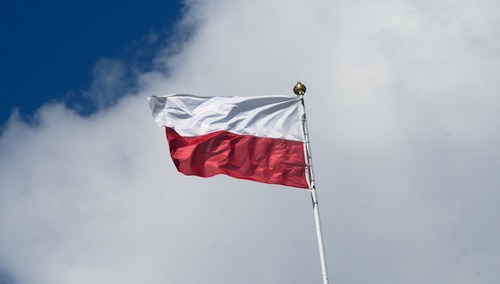 Polska flaga, zdjęcie poglądowe