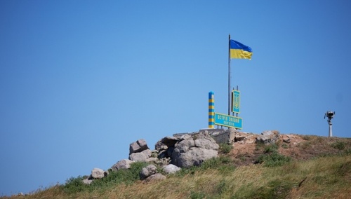 Posterunek ukraiński na Wyspie Węży
