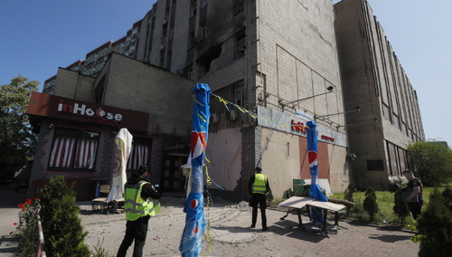 Kijów po atakach rakietowych Rosjan