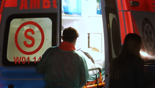 Roman Giertych w karetce