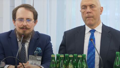 Tomasz Mraz i Roman Giertych