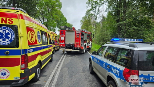Policja i karetka pogotowia