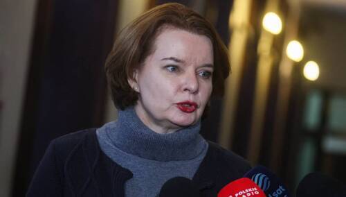 Rzecznik prasowa SO ds. karnych SSO Anna Ptaszek podczas konfrencji prasowej w siedzibie Sądu Okręgowego w Warszawie