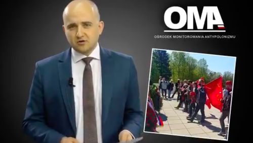 [WIDEO] Paradowali po cmentarzu z sierpem i młotem. Jest zawiadomienie