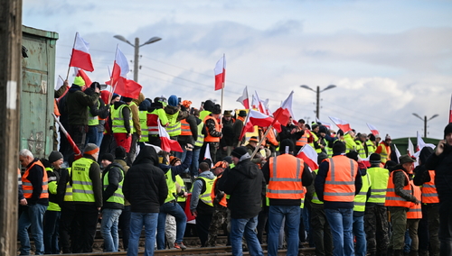 Protest rolników w Medyce