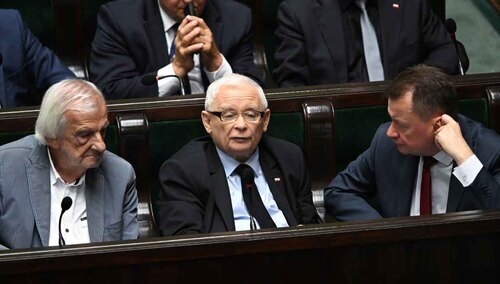 Jarosław Kaczyński ma powody do radości