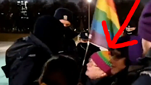 "Babcia Kasia" obraża policjanta