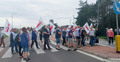 Protest rybaków w Ługach pod Lęborkiem