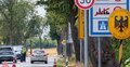 Patrol niemieckiej policji na polsko-niemieckim przejściu granicznym Rosówek-Rosow