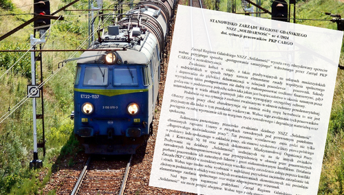 Gdańska Solidarność: Zarząd PKP Cargo zarządza przez konflikt i strach