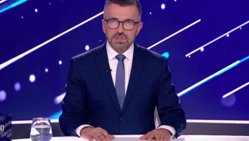 Prowadzący "19:30" Zbigniew Łuczyński