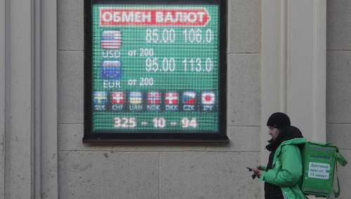 Kurs rubla w Moskwie