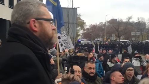 Grzegorz Braun, demonstracja przeciwko obostrzeniom koronawirusowym