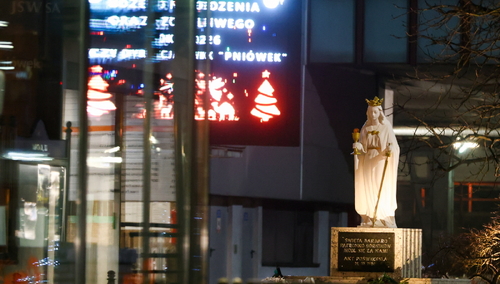 Figura św. Barbary przez KWK Pniówek