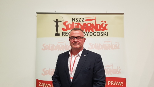 Nowy przewodniczący bydgoskiej Solidarności Sebastian Gawronek