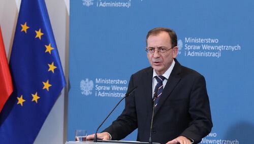 Minister Spraw Wewnętrznych i Administracji Mariusz Kamiński
