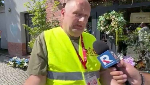 Niemiec z granicznego miasta Guben, który wstąpił do Ruchu Obrony Granic