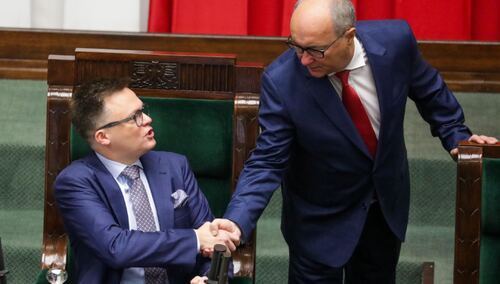 Szymon Hołownia i Włodzimierz Czarzasty