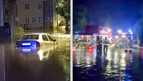 Tolkmicko całą noc walczyło z żywiołem