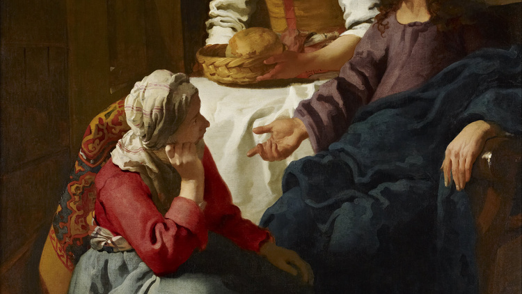 Chrystus w domu Marty i Marii, Jan Vermeer