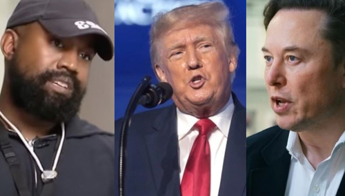 Kanye West, Donald Trump, Elon Musk
