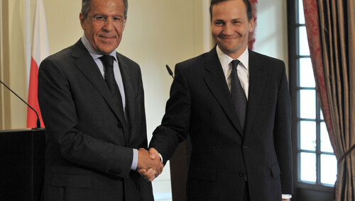 Siergiej Ławrow i Radosław Sikorski