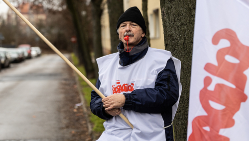 [Fotorelacja] Poznań. Pikieta pod siedzibą Wód Polskich