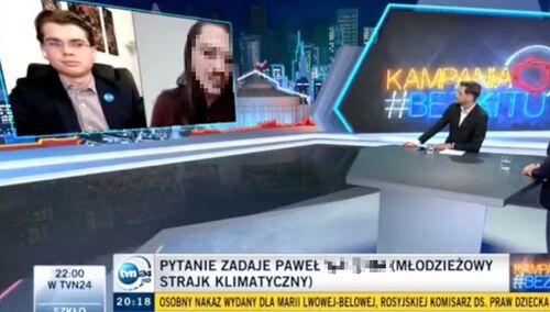 Wskazywany nieoficjalnie przez media jako sprawca zniszczenia pomnika JPII był gościem TVN24 [WIDEO]