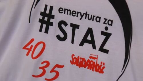 „Solidarność walczy o emerytury stażowe"