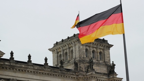 Bundestag / niemiecka flaga