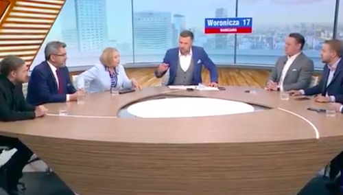 Od lewej: Dobromir Sośnierz, Jarosław Urbaniak, Wanda Nowicka, Michał Rachoń, Dominik Tarczyński, Jacek Ozdoba