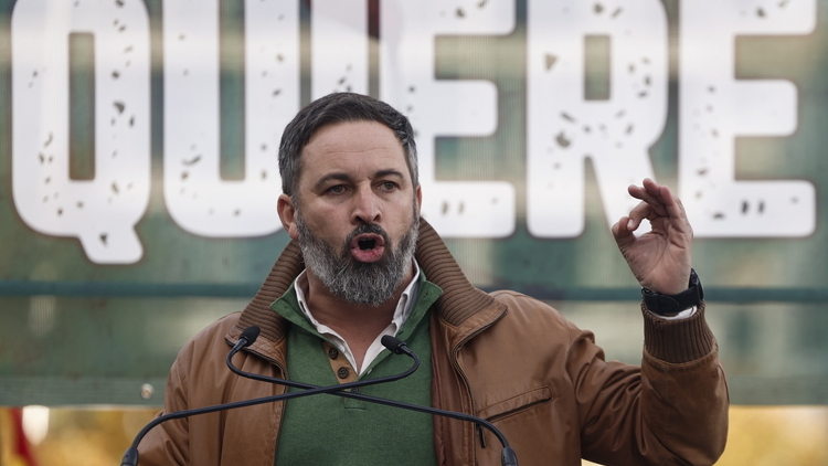 Lider hiszpańskiej partii Vox, Santiago Abascal