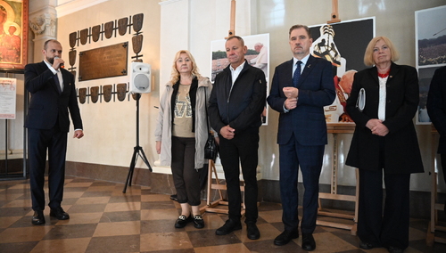 Otwarcie wystawy pt. "Błogosławiony ksiądz Jerzy Popiełuszko. Patron i kapelan Solidarności"