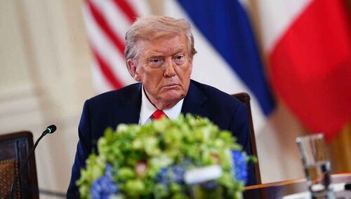 Donald Trump na spotkaniu z europejskimi liderami