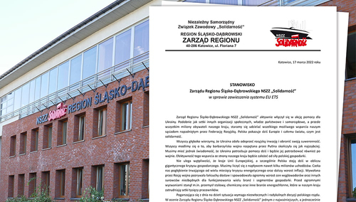 Śląsko-Dąbrowska Solidarność – sponsorzy Putina nie mają mandatu do narzucania Polsce polityki energetycznej