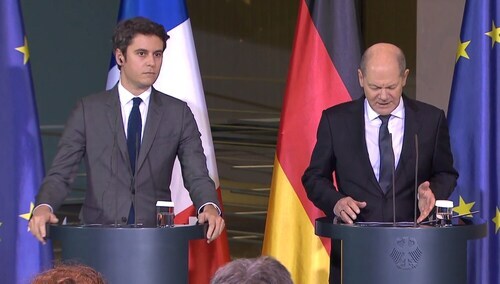 Gabriel Attal i Olaf Scholz