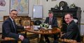 Spotkanie prezydenta Andrzeja Dudy z Mariuszem Kamińskim oraz Maciejem Wąsikiem