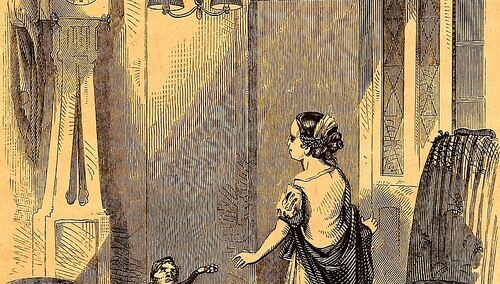 Ilustracja opowiadania "Dziadek do orzechów i Król Myszy" z 1853 roku