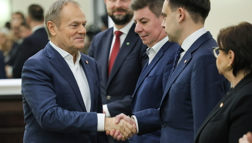 Donald Tusk z członkami Rady Ministrów
