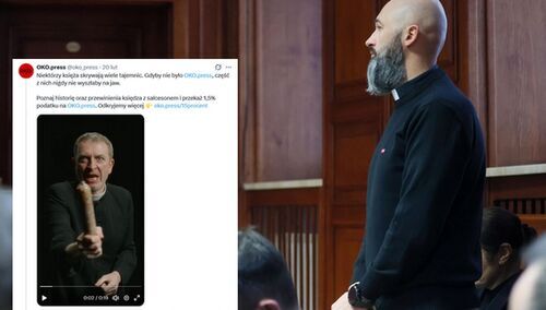 ks. Michał Olszewski, post OkoPress