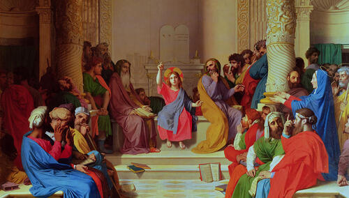 Jezus pośród uczonych w piśmie