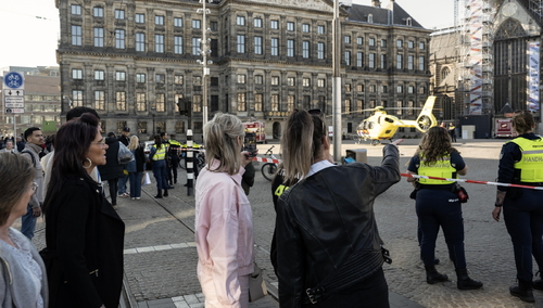 Atak w centrum Amsterdamu